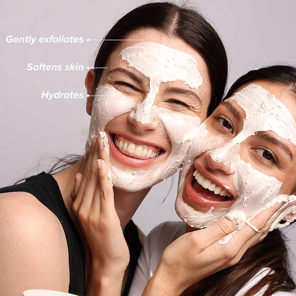 DRMTLGY mask shows minerals and antioxidants for skin rejuvenation.