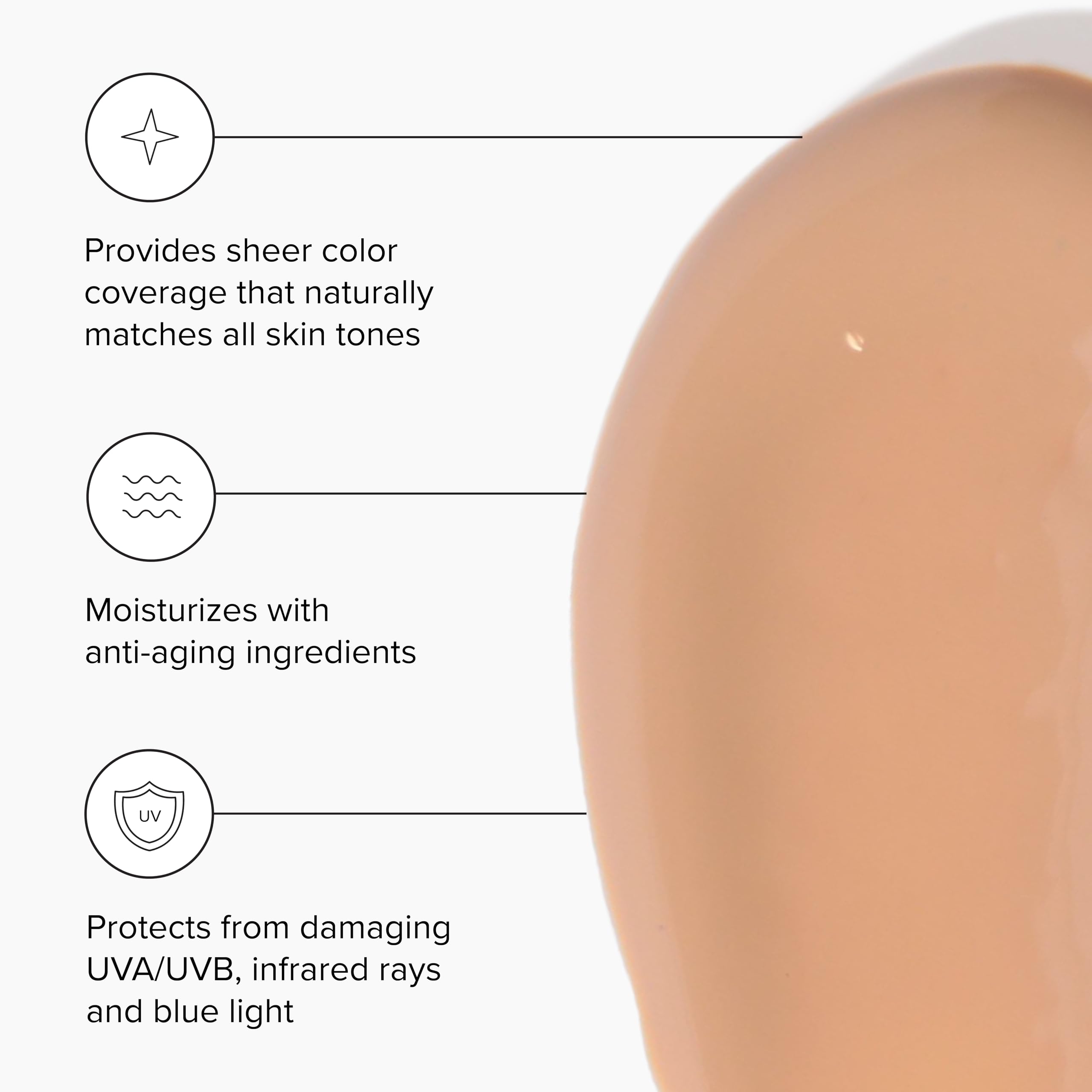 DRMTLGY SPF 46 coverage bottle demonstrates broad-spectrum protection for daily use.