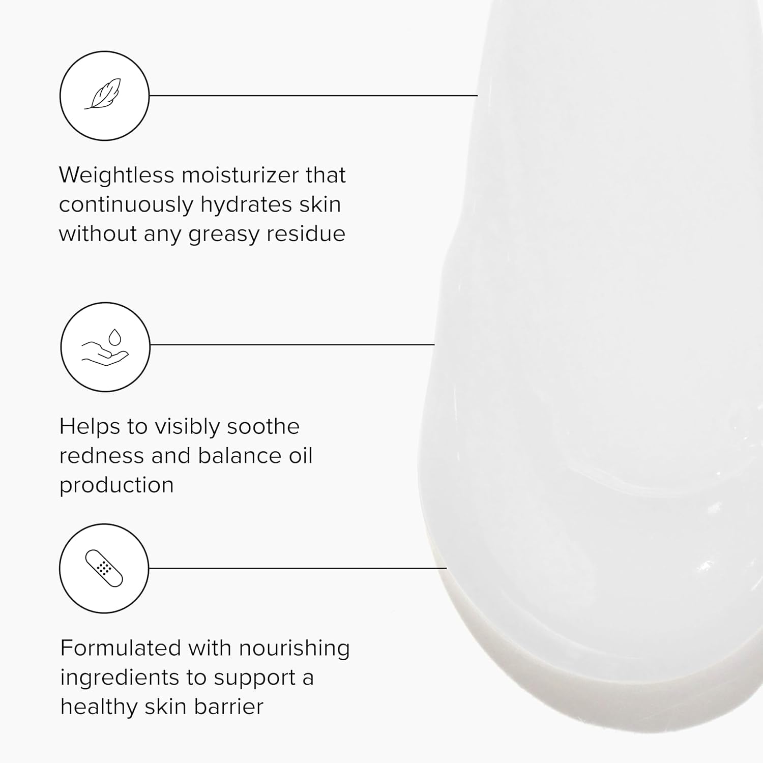 DRMTLGY Water Créme after use reveals softer, deeply hydrated skin.
