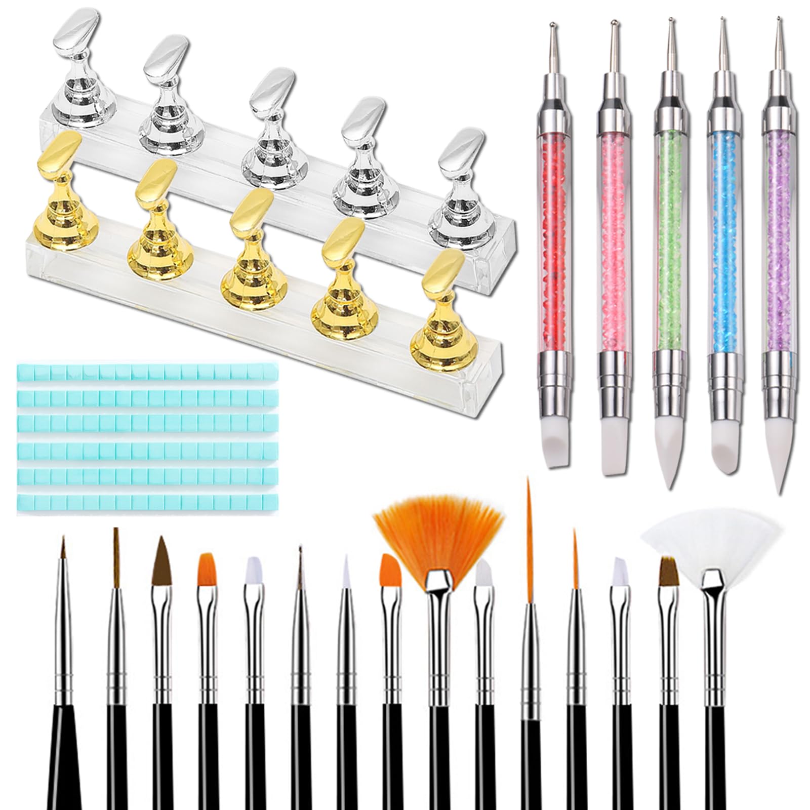 Dr.nail nail stand for press-ons provides a stable workspace for precise nail art.