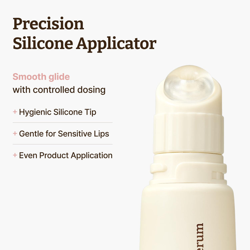 Dr.Reju-All serum applied to lips demonstrating smooth glide
