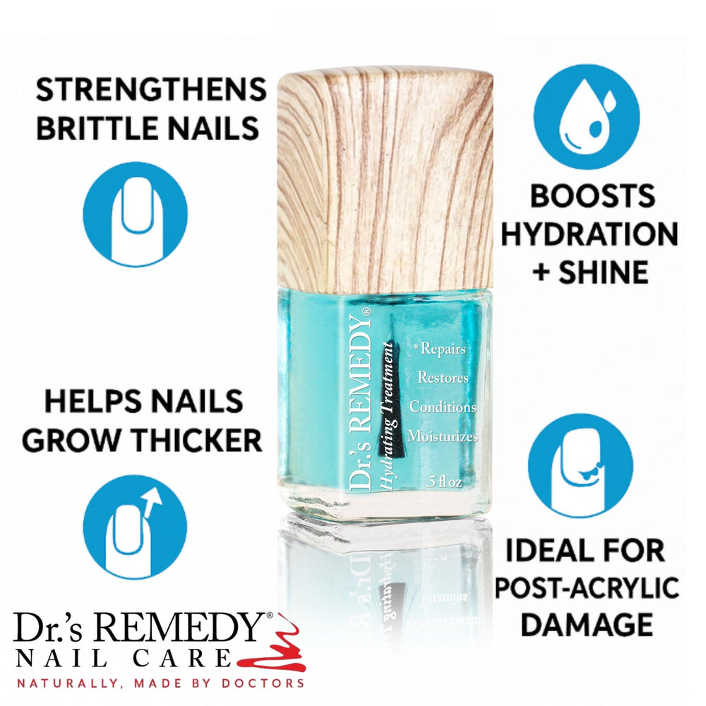 Dr.'s Remedy caress cuticle oil application photo showing easy nourishment