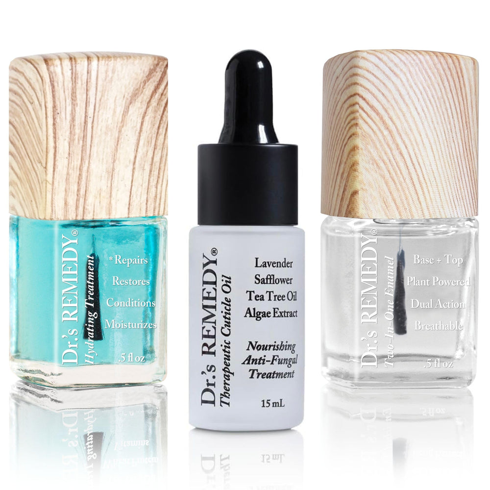 Dr.'s Remedy Restorative Remedy Trio box front for natural nail care