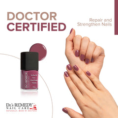 Dr.'s Remedy Total Two-in-One Glaze bottle suggests base-to-top coverage with quick-dry comfort.