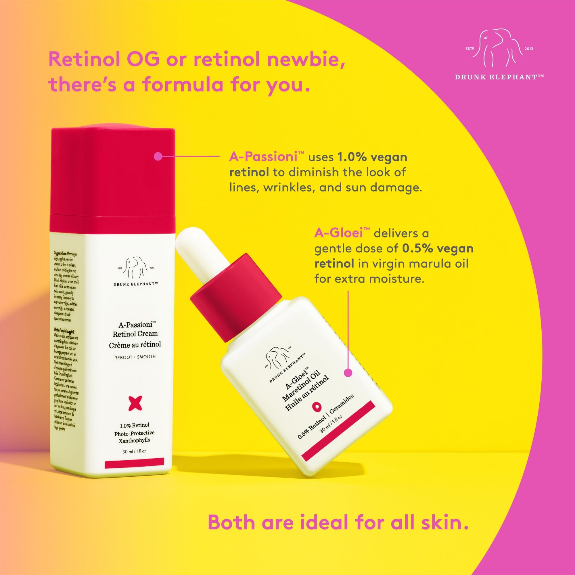 Applied on skin, Drunk Elephant A-Passioni may support smoother texture.
