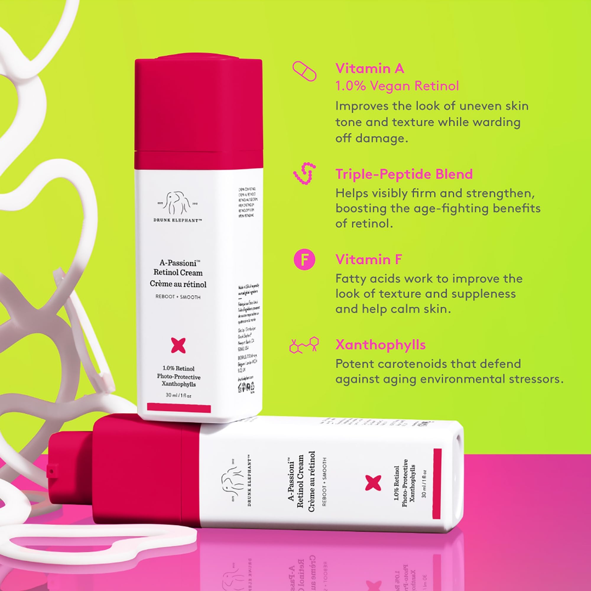 Cream swirl shows creamy consistency for night use with A-Passioni.