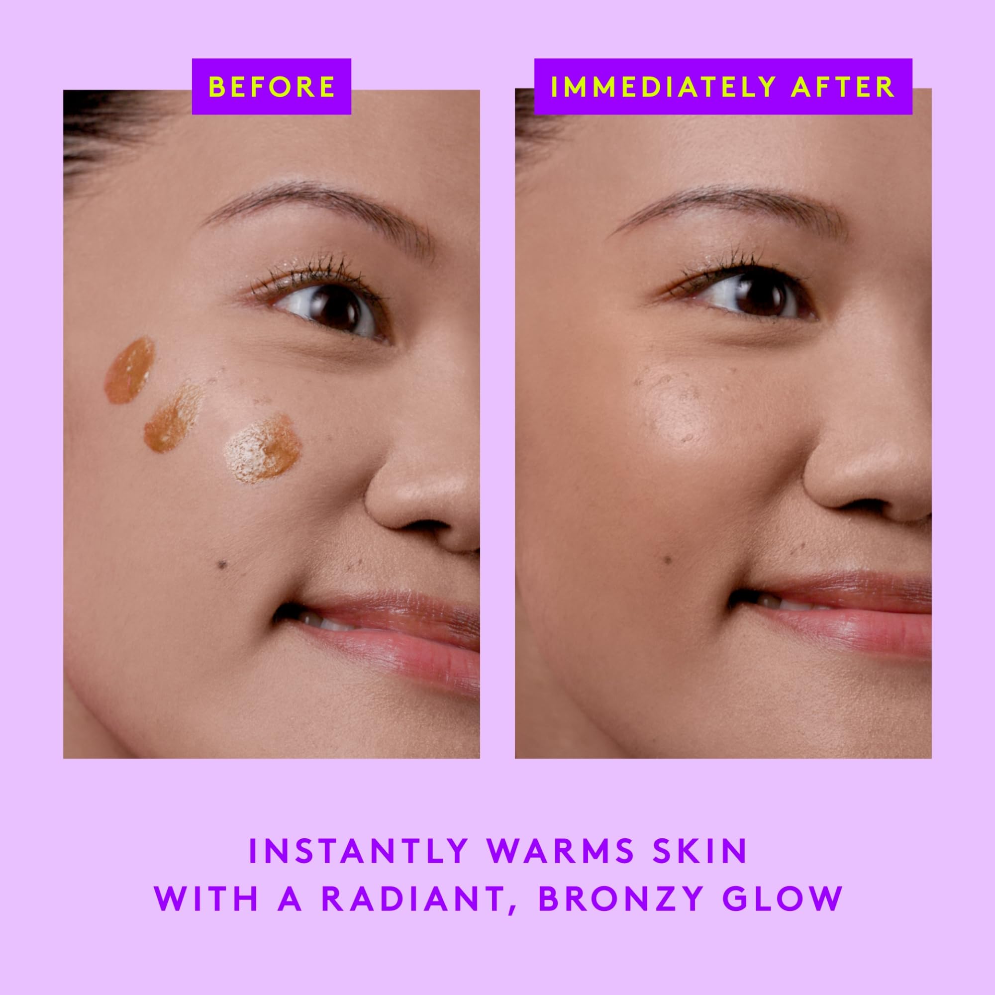 D-Bronzi Sunshine Drops being mixed into serum for a sunless glow in daily routine.
