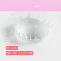 Drunk Elephant E-Rase Milki Water with a cotton pad for quick dirt and makeup lifting.