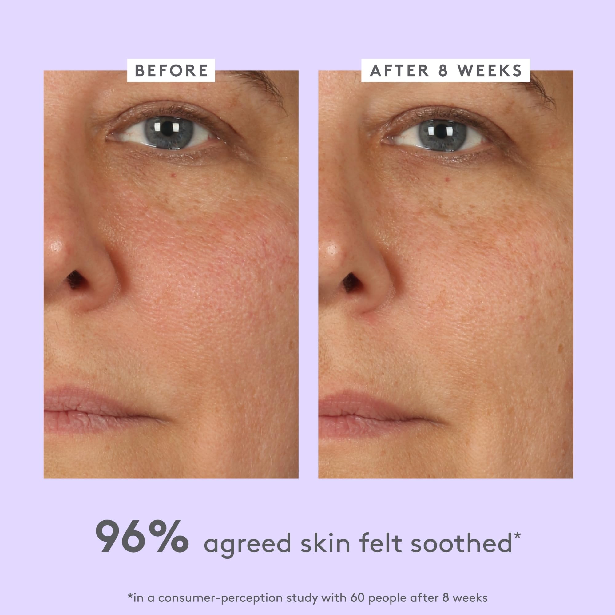 Drunk Elephant Lala Retro cream swatch on skin demonstrates soothing hydration.