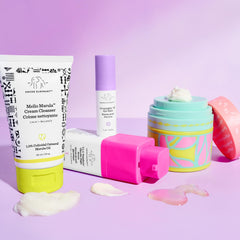 Drunk Elephant TLC Framboos serum dropper highlights exfoliation with AHA/BHA