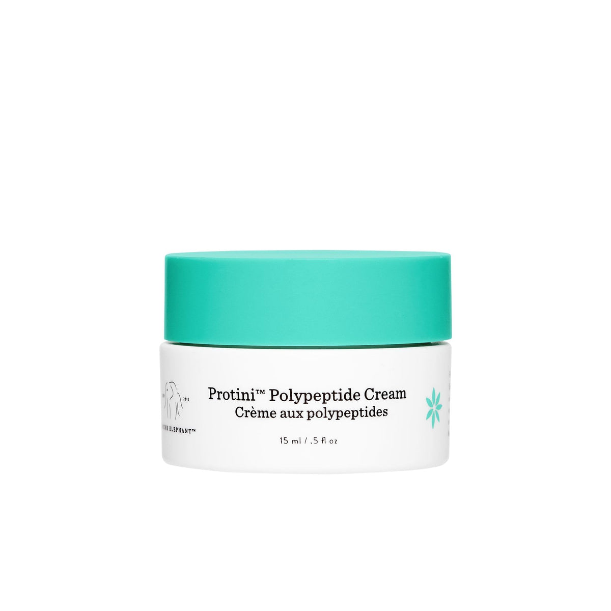 Drunk Elephant Protini Polypeptide Cream 15ml bottle for daily hydration.