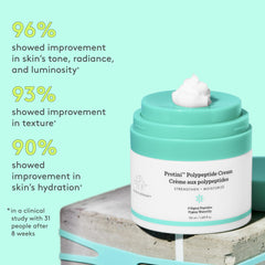 Drunk Elephant Protini Polypeptide Cream packaging front emphasizes premium peptide blend.