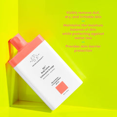 Application gesture demonstrates smooth, non-greasy spread on the skin.
