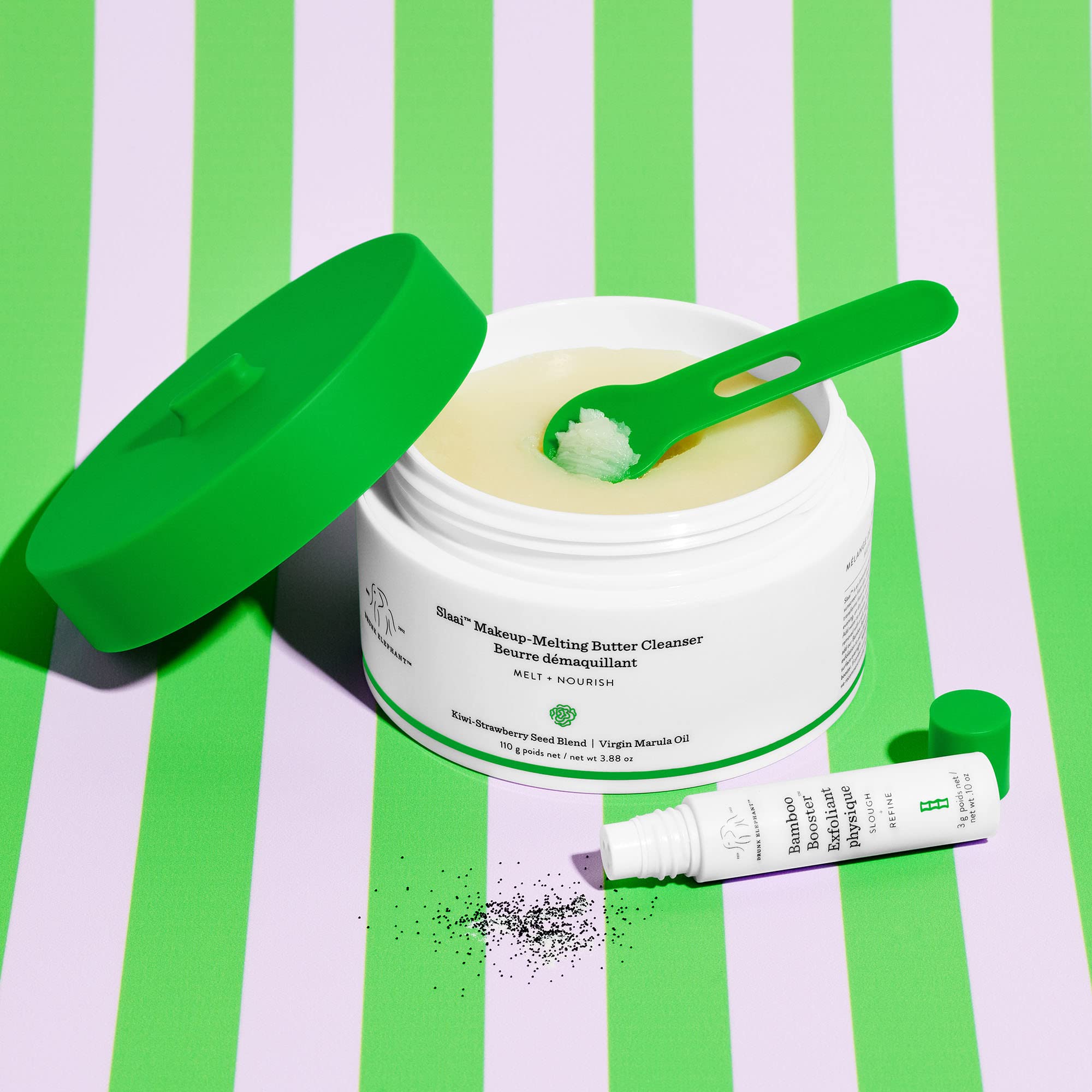 Drunk Elephant Slaai packaging and branding highlights clean skincare