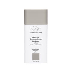 Drunk Elephant Sweet Pitti Deodorant Cream tube closeup showing smooth texture for daily care
