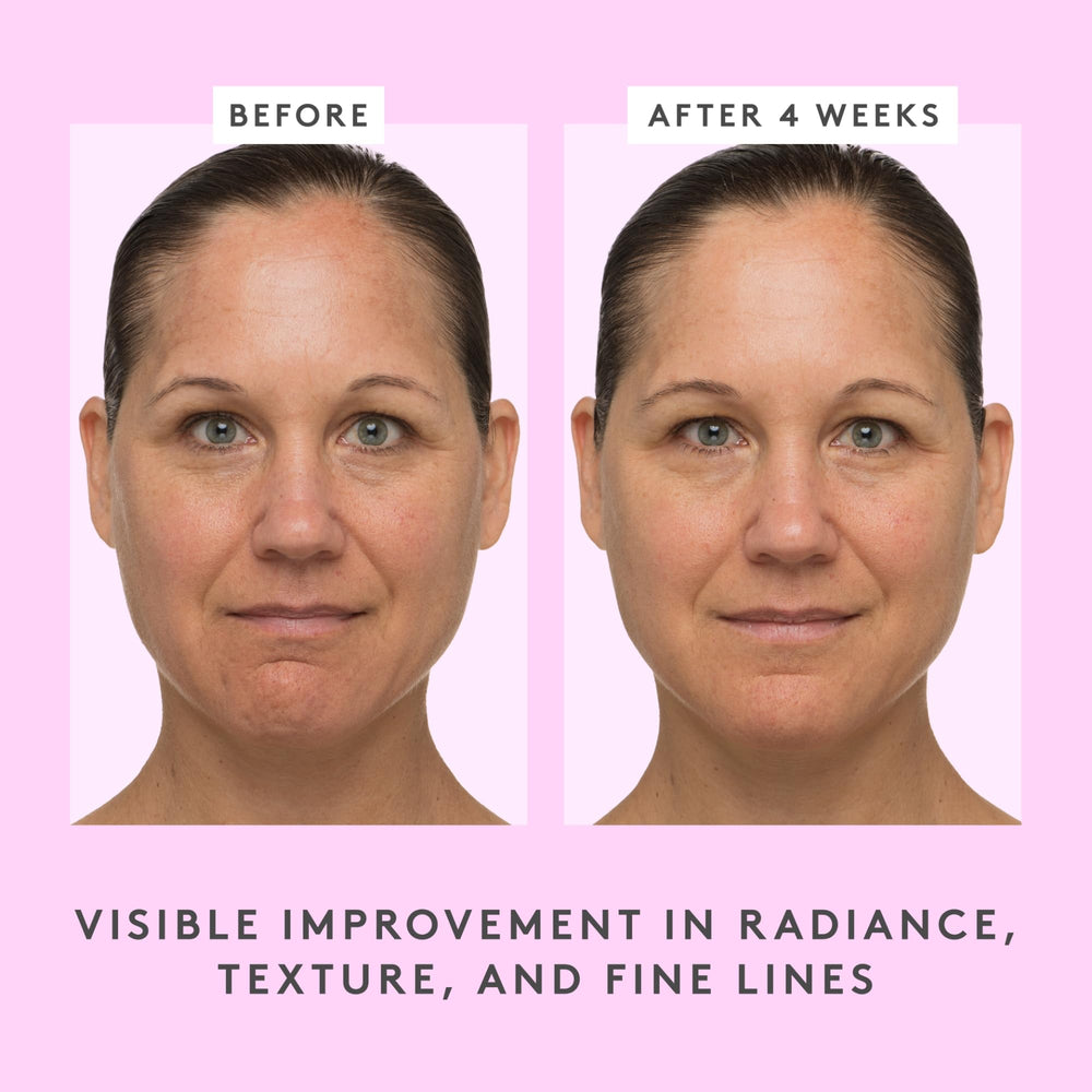 Drunk Elephant T.L.C. Sukari Babyfacial bottle pump image highlights easy weekly exfoliation routine