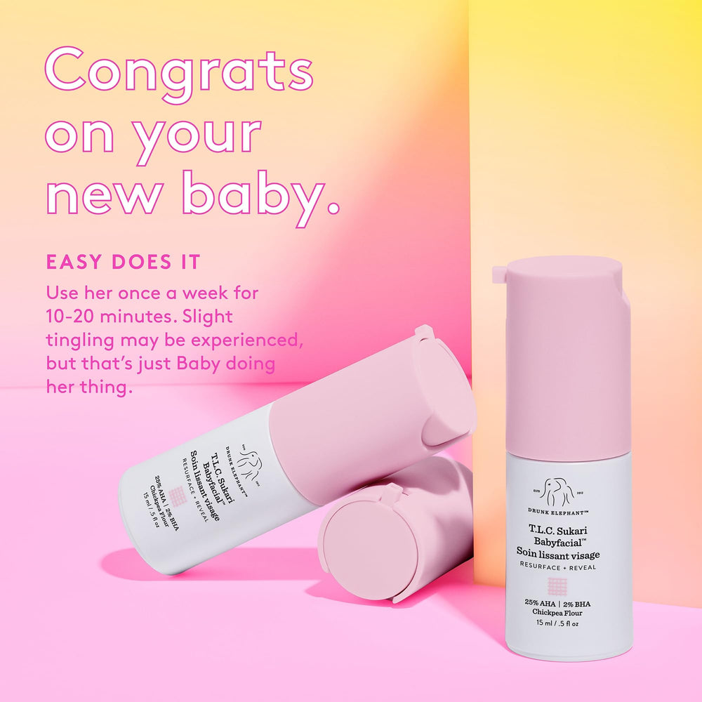 Drunk Elephant packaging image communicates clean clinical skincare without fragrance