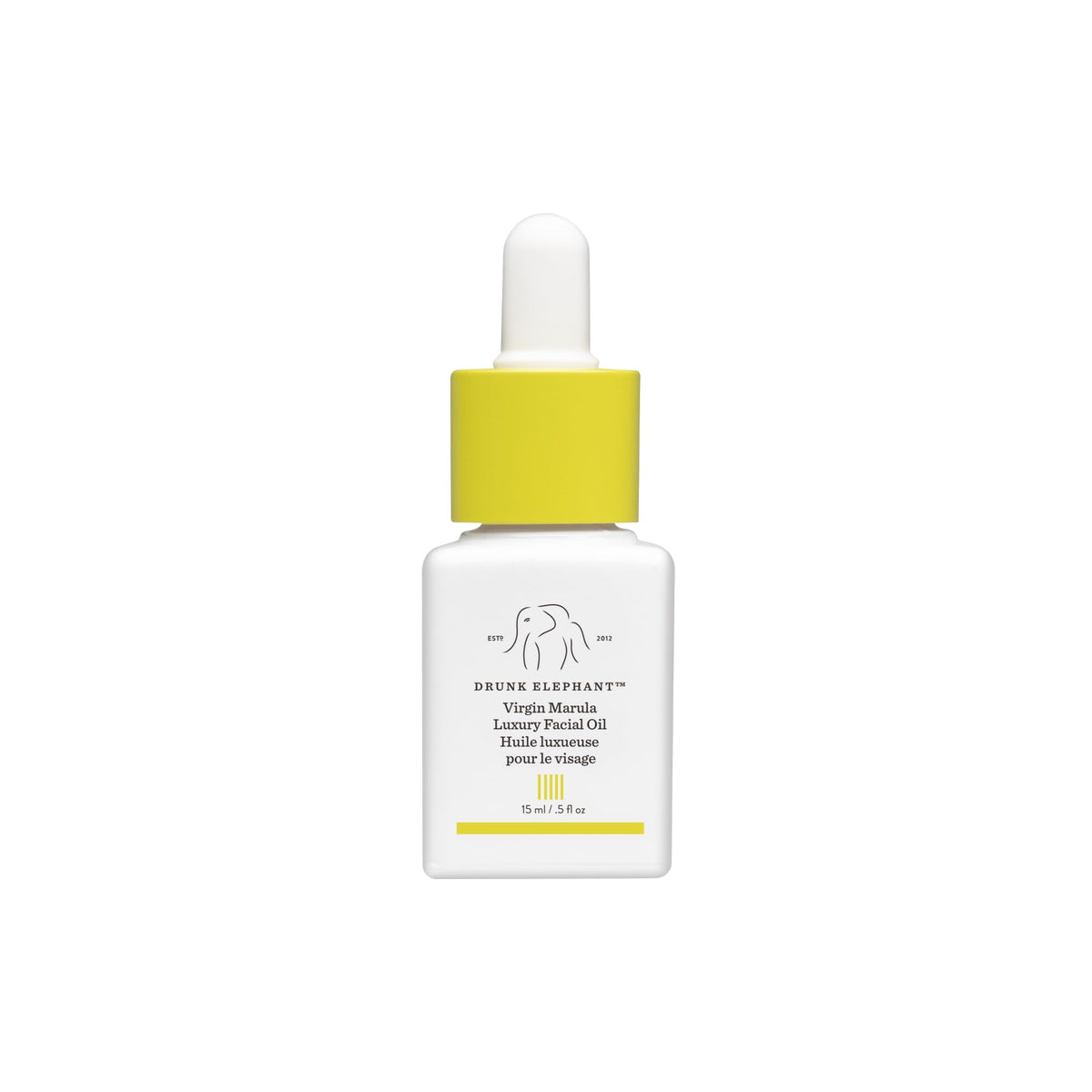 Drunk Elephant Virgin Marula Oil bottle pour for quick hydration.
