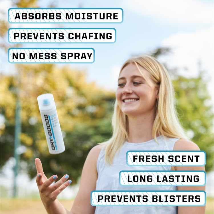 Dry Goods Original Athletic Spray Powder made in the USA for trusted quality.
