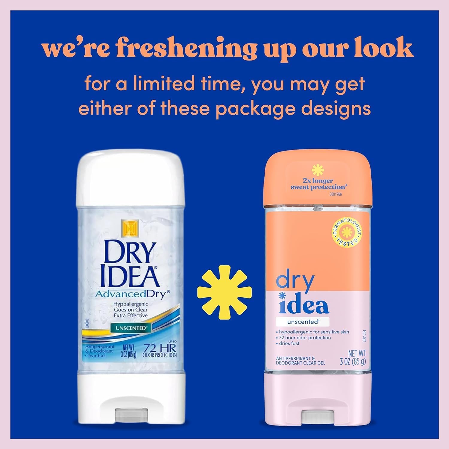 Dry Idea 3-ounce tube layout for convenient travel and daily use