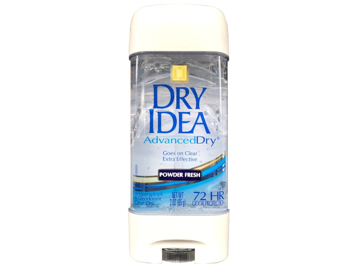 Dry Idea Advanced Dry Gel bottle ready for long-lasting freshness