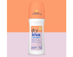 Dry Idea Fresh Linen roll-on application close-up shows smooth glide for daily confidence.