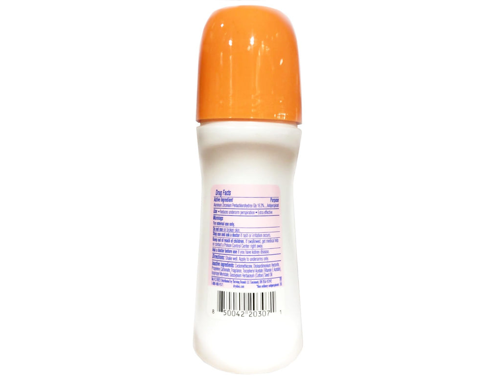 Dry Idea Fresh Linen roll-on goes on clear and dries fast on skin.