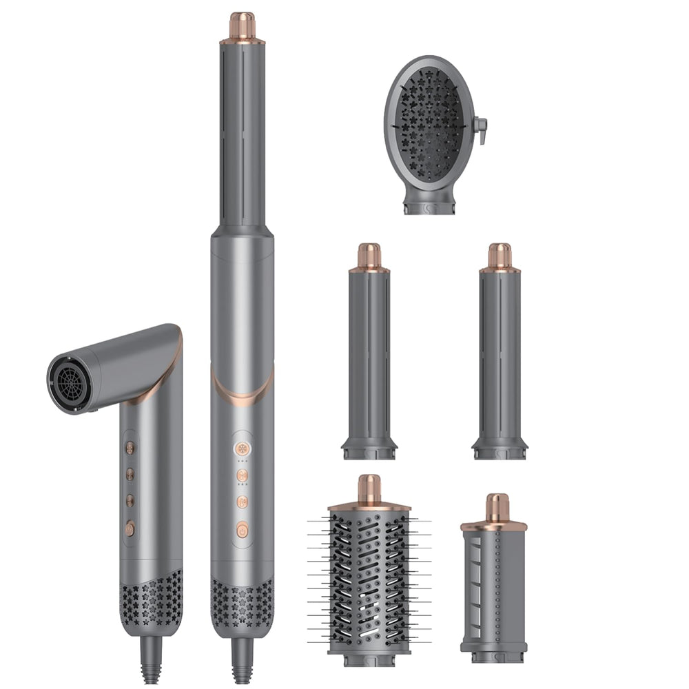 Dryhsip 5 in 1 Hair Styler attachments for versatile styling options.