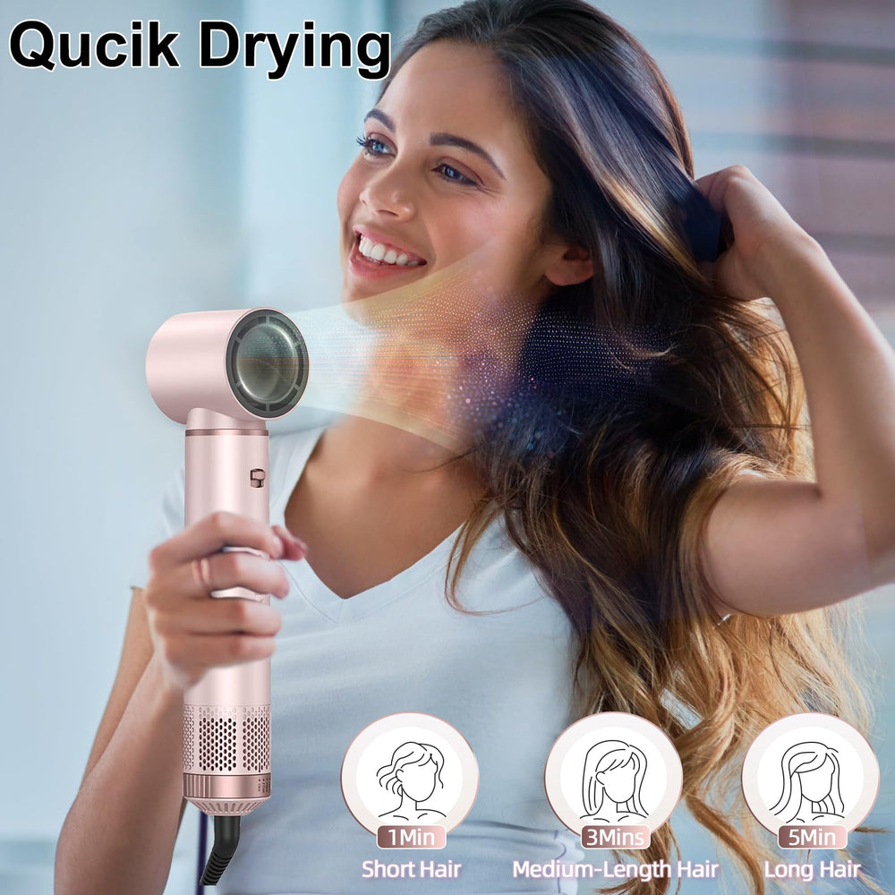 Dryhsip 5 in 1 hair styler pink back view for sleek finish