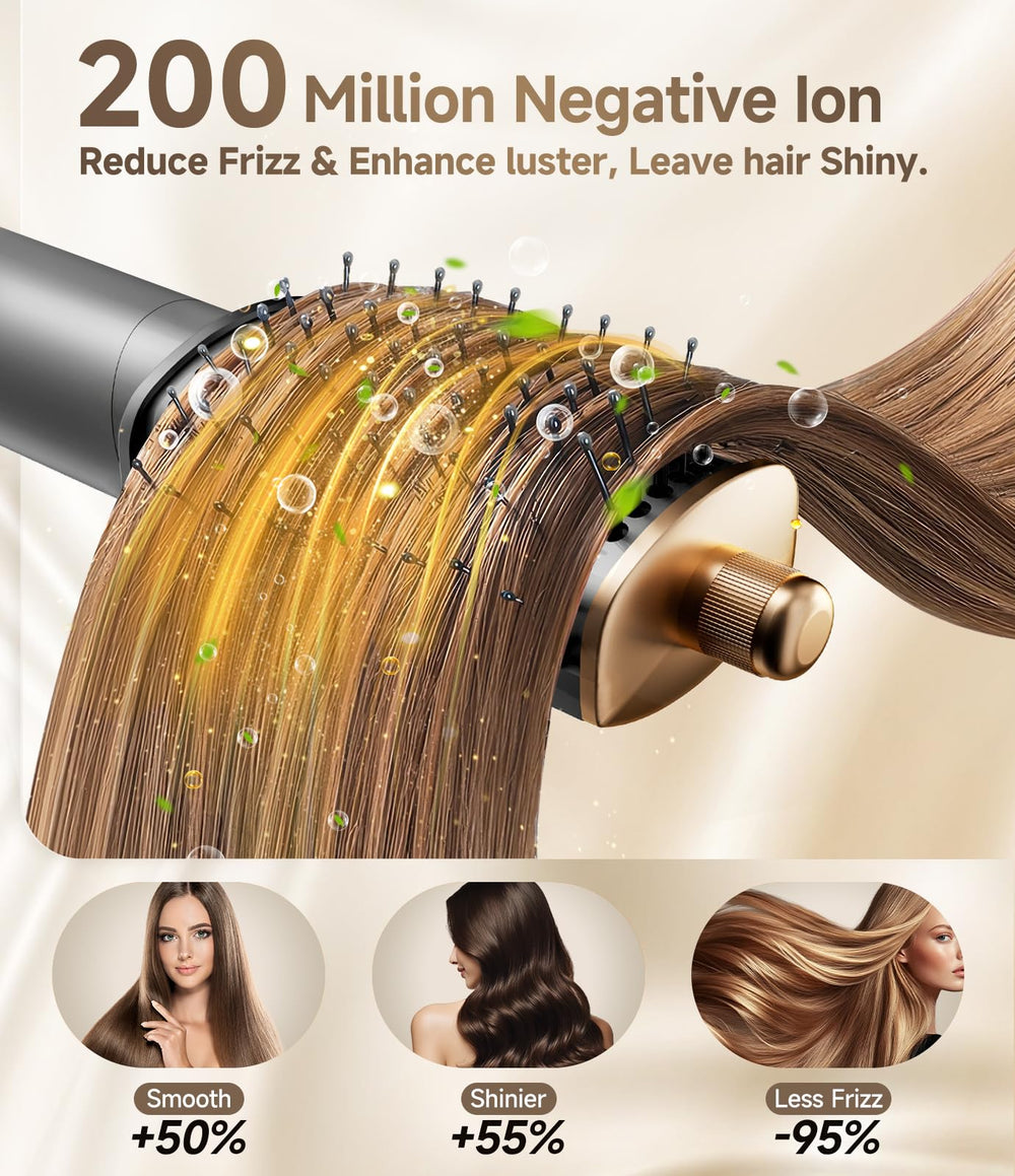 Dryhsip 8-in-1 mirror comb helps align hair and reduce flyaways.