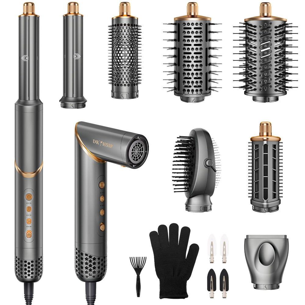 Dryhsip 8-in-1 hair styler set nozzle for fast, precise drying and styling.