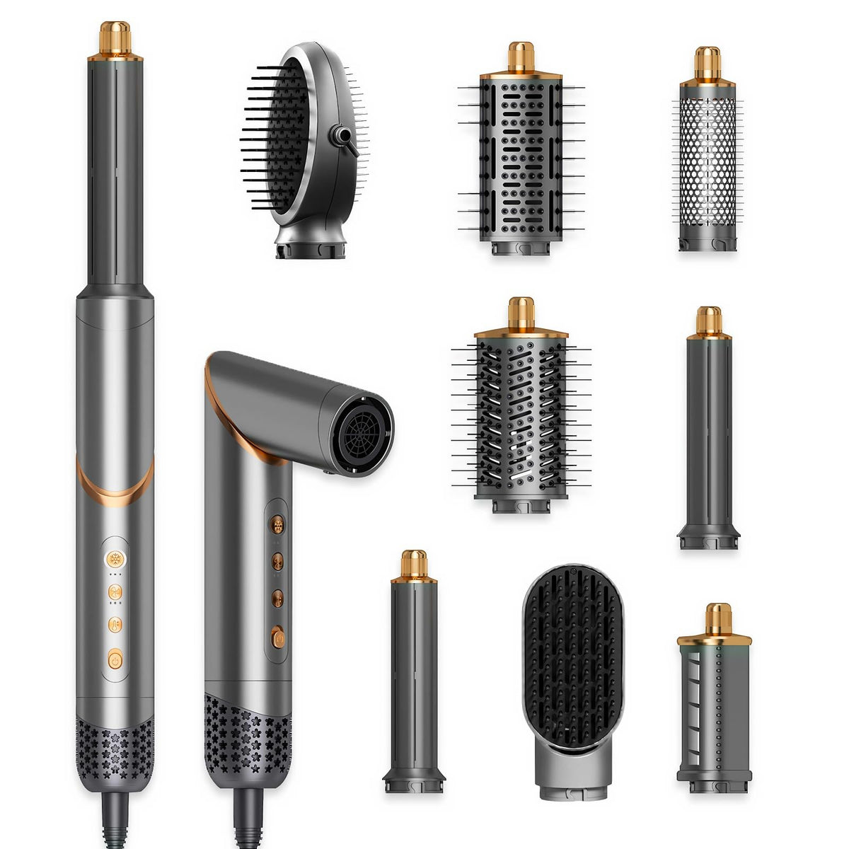 Dryhsip 8-in-1 hair styler collecting nozzle for quick drying and precise styling sessions.