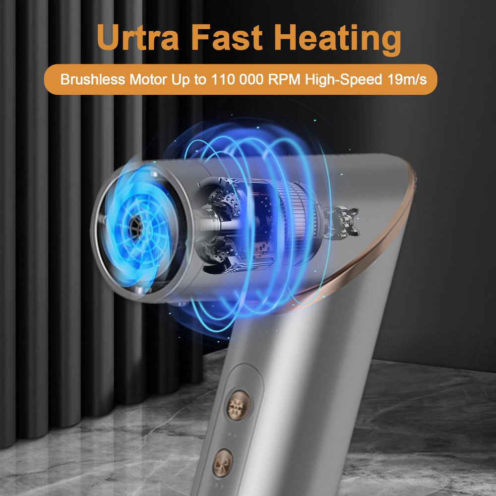 Dryhsip Automatic suction wands left and right simplify hands-free curling.