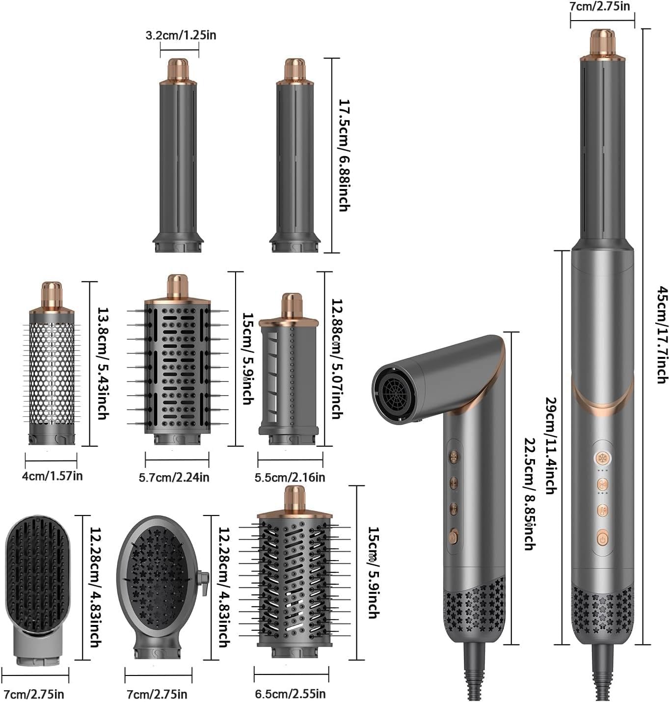 Dryhsip foldable hair dryer design for compact storage and travel.