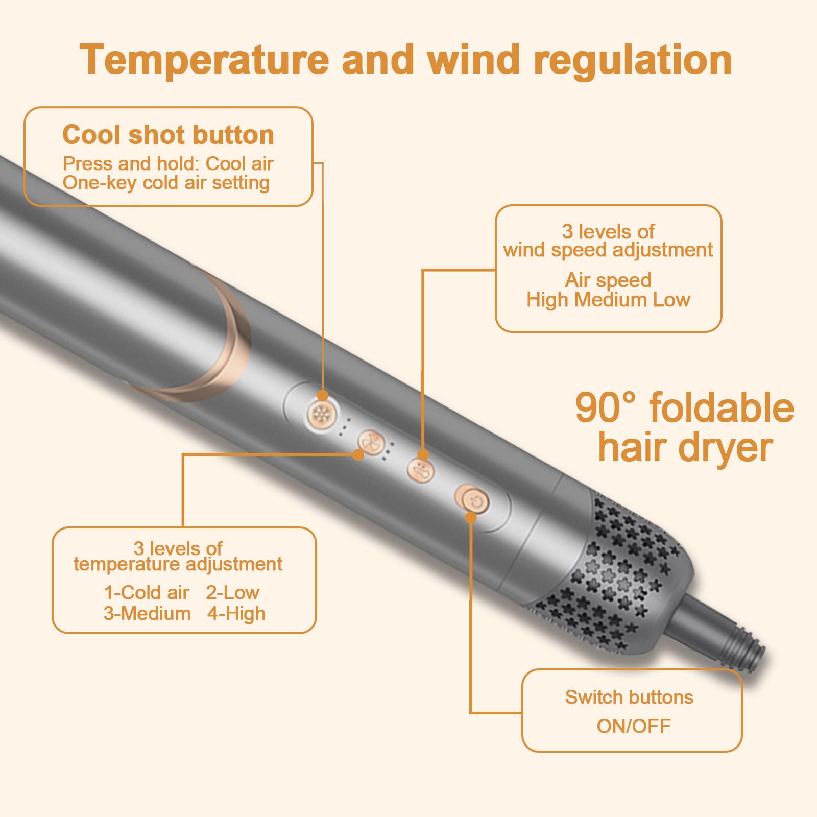 Dryhsip Smoothing Comb attachment helps smooth frizz and refine texture.