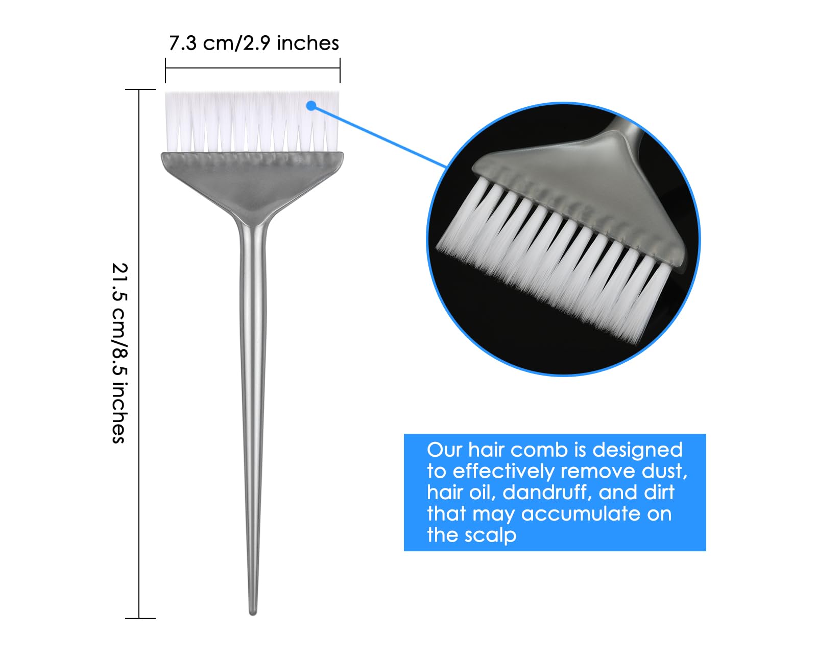 DS. DISTINCTIVE STYLE soft bristles ensure gentle dye distribution for smooth results.
