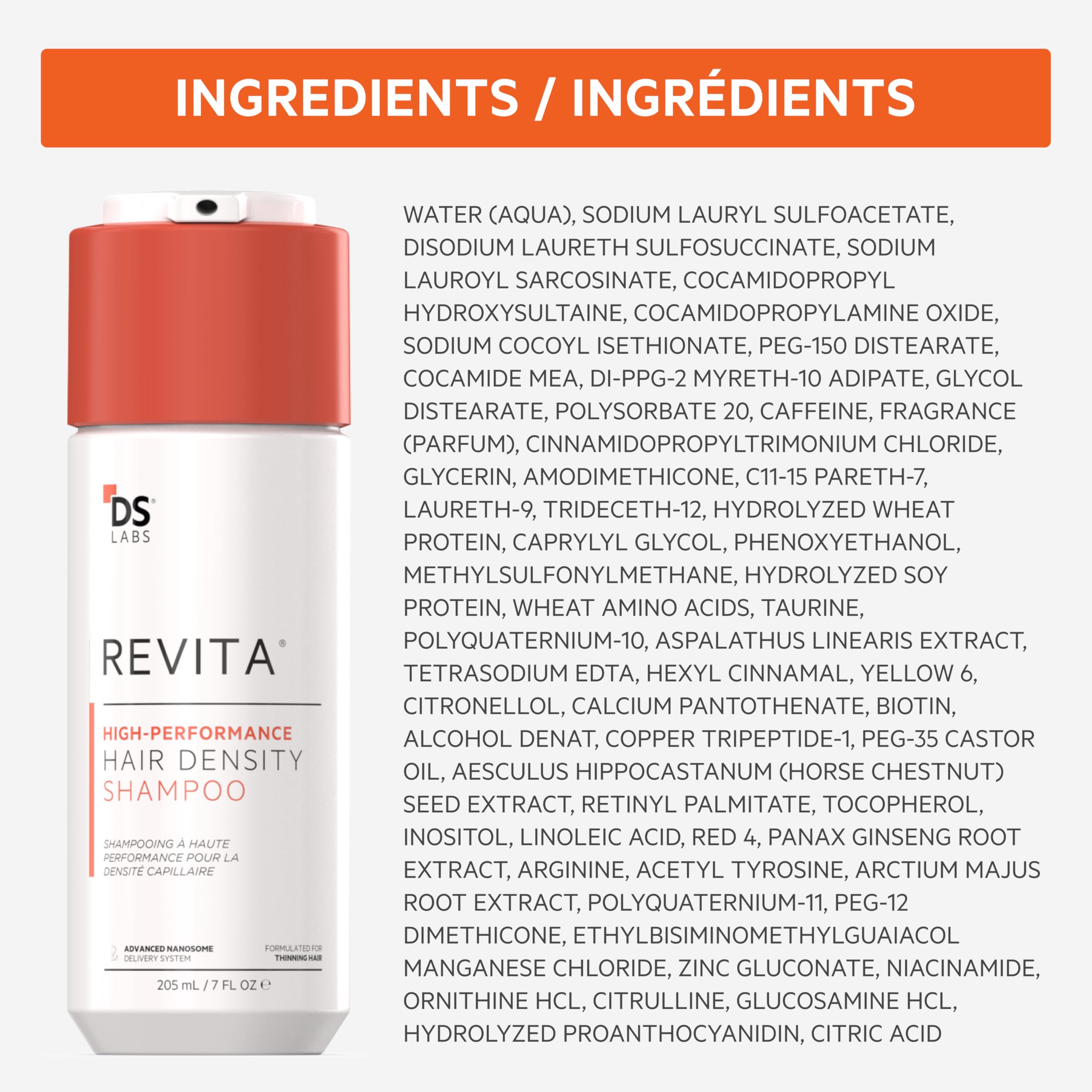 DS Laboratories Revita shampoo color-safe proof image suggests versatile daily use