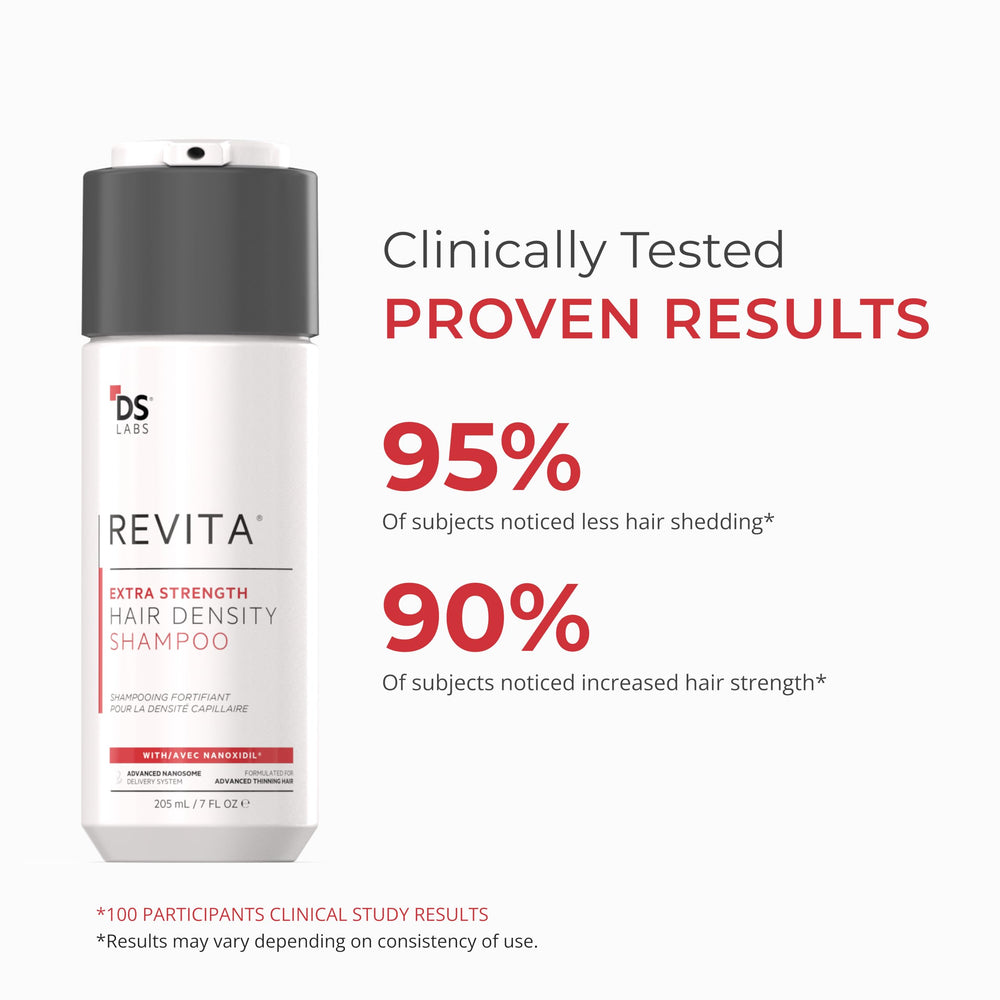 DS Laboratories Revita shampoo foam demonstrates gentle cleansing action.
