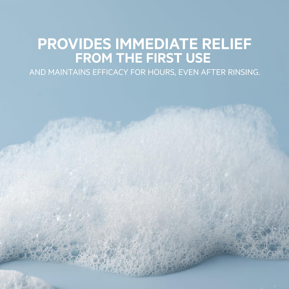 DS Labs Dandrene application on scalp provides soothing feel.