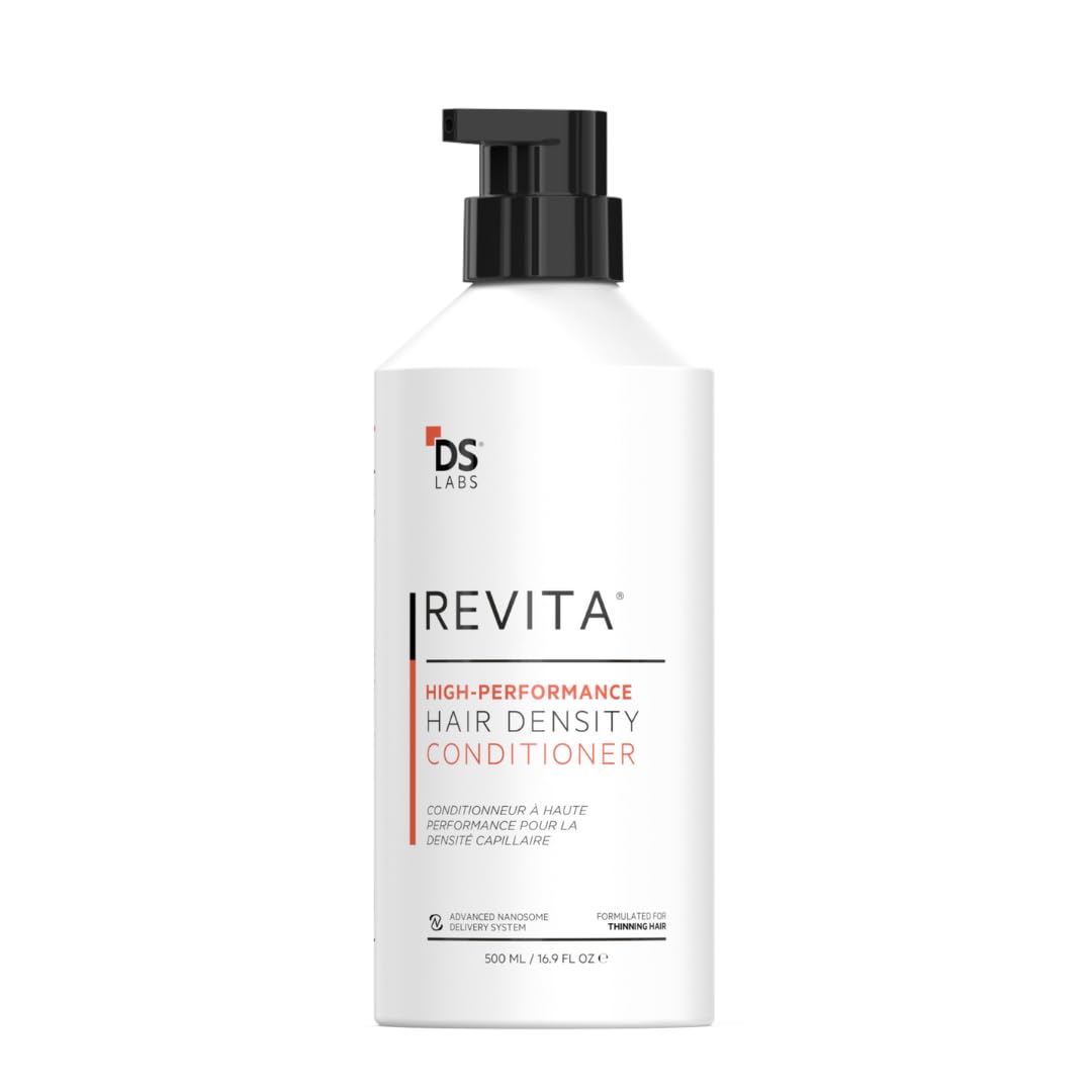 DS Laboratories Revita Conditioner bottle-front shows lightweight hydration benefit for scalp