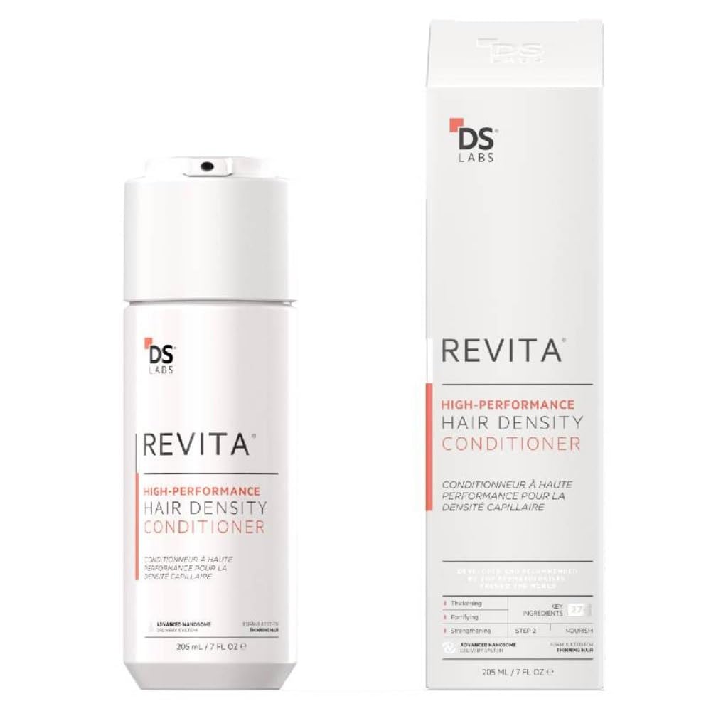 DS Laboratories Revita Conditioner bottle front view demonstrates weightless hydration for hair.
