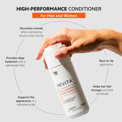 DS Laboratories Revita Conditioner label closeup highlights color-safe formula