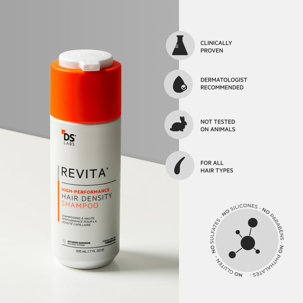 DS Labs Revita bottle image suggests lightweight styling with lift