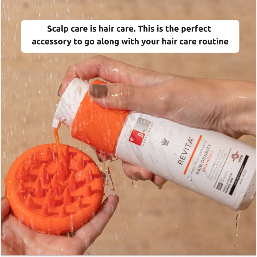 DS Laboratories Revitalizing Scalp Brush compact design supports travel-friendly cleansing sessions.