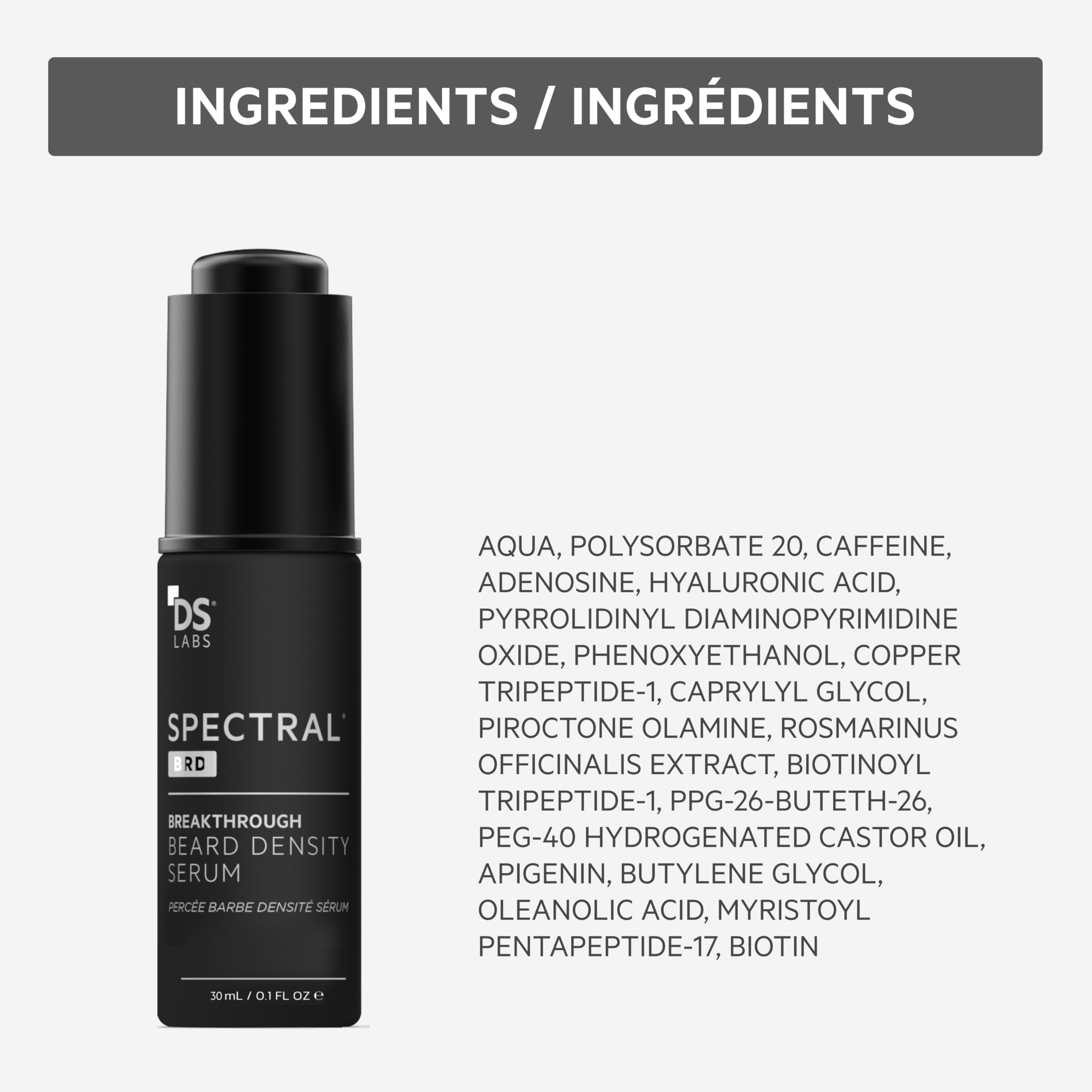 DS Laboratories Spectral.BRD serum packaging box clearly labeled for easy shopping.