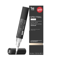 DS Laboratories Spectral.LASH bottle closeup highlighting oil-free conditioning for fuller-looking lashes