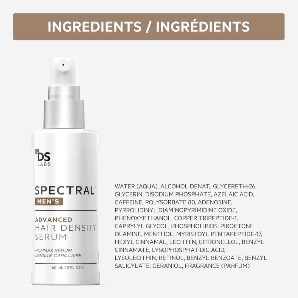 DS Labs Spectral Men’s Density Serum suitable for all hair types in diverse audiences