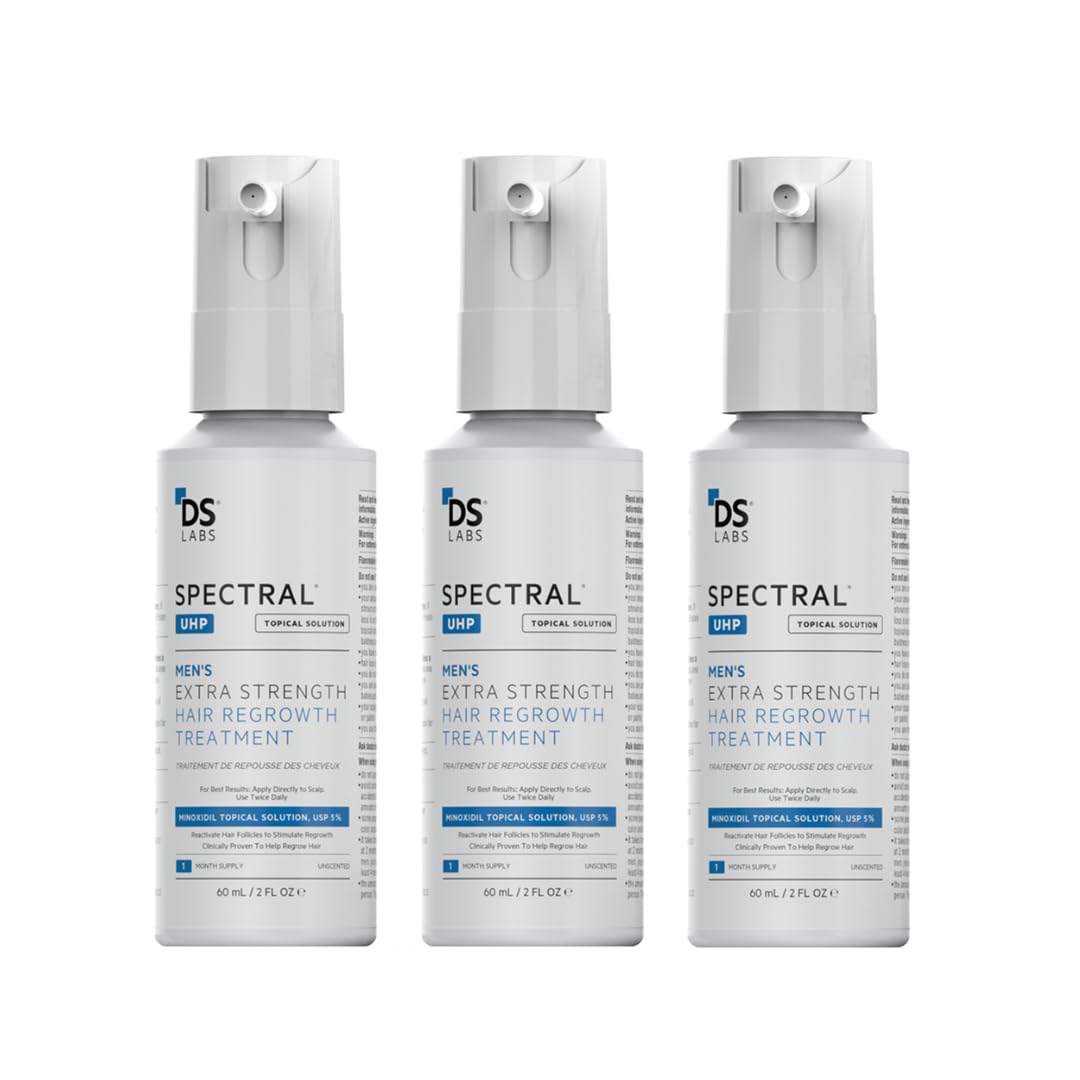 DS Laboratories Spectral.UHP bottle—5% minoxidil for fuller-looking crown-area hair support