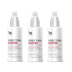 DS Laboratories Spectral Women’s Hair Density Serum bottle shows fast-absorbing formula for fuller hair