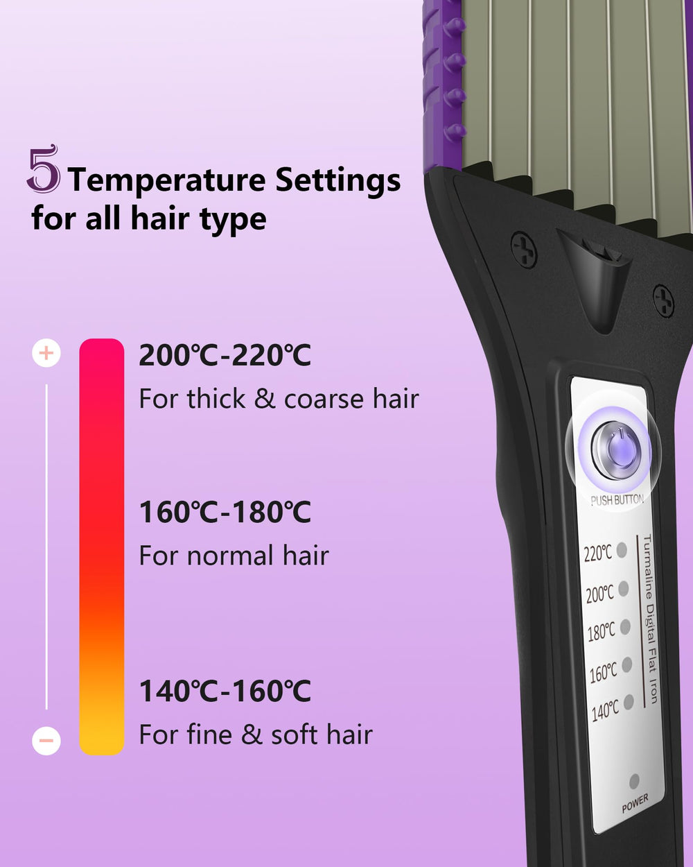 DSHOW ergonomic non-slip design for comfortable styling sessions